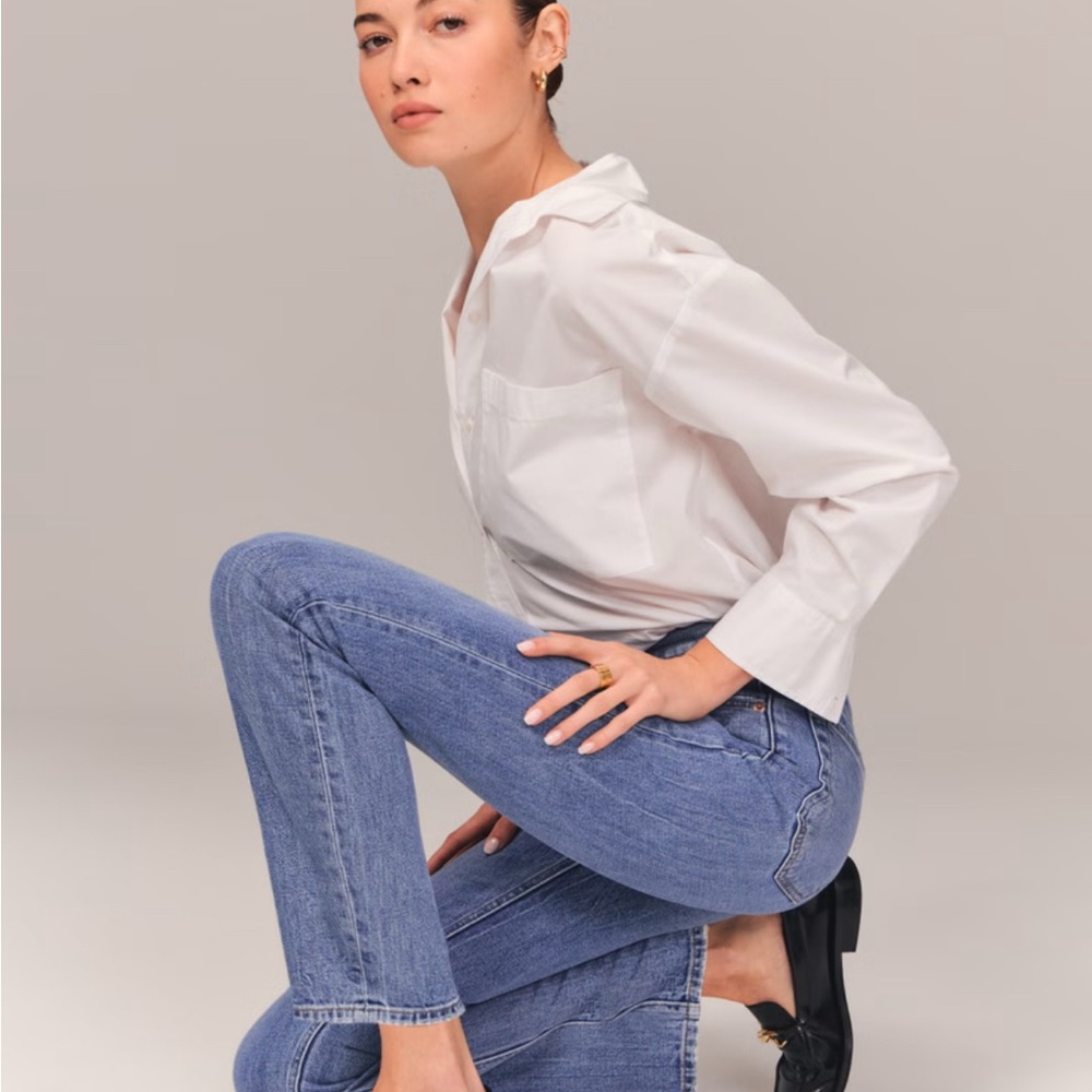 Abercrombie & Fitch Women's Blue Skinny Jeans